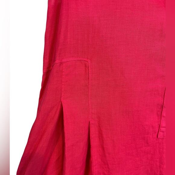 Rosso35 linen oversized dress with pockets - Picture 5 of 13